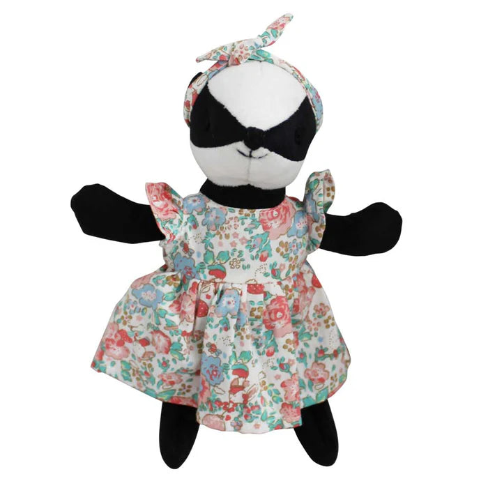 Mrs. Badger With Floral Dress & Headscarf