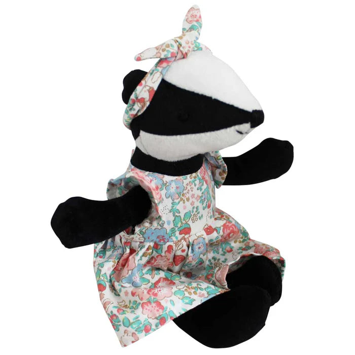 Mrs. Badger With Floral Dress & Headscarf