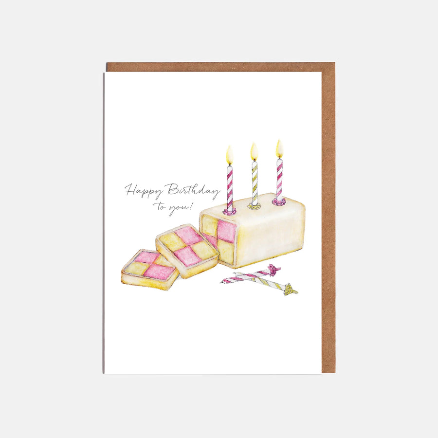 Battenberg Birthday Card