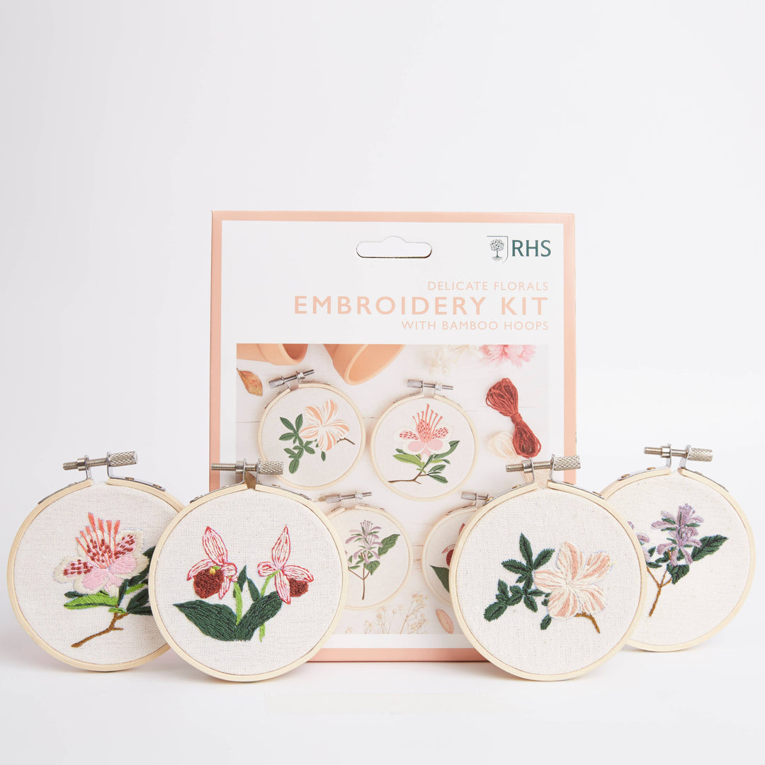 Royal Horticultural Society Miniature Floral Embroidery Kit