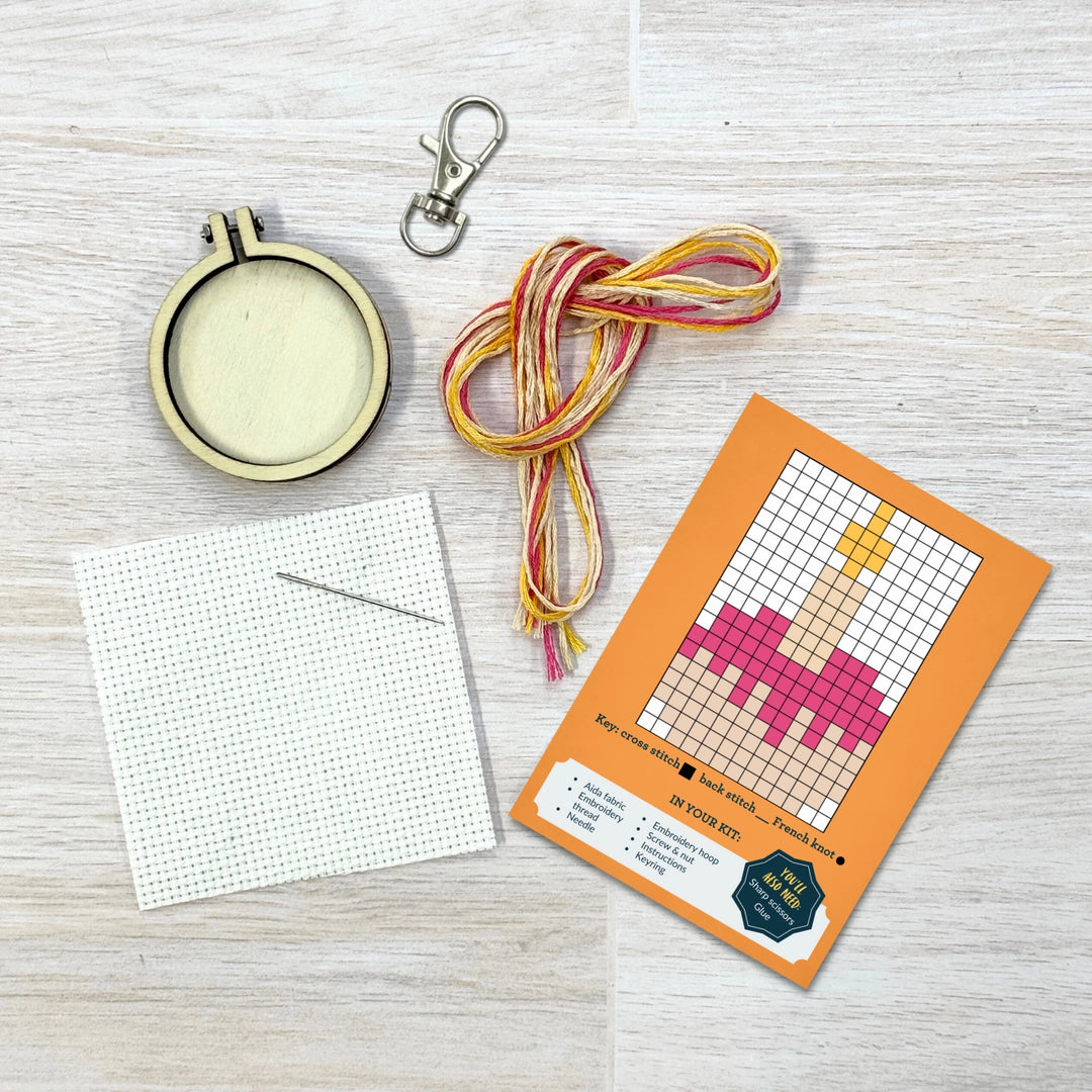 'Happy Birthday' Mini Matchbox Cross Stitch Kit