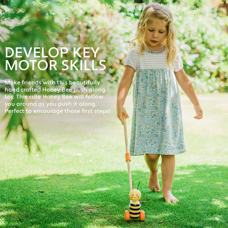 Push Along Wooden Honey Bee Toy