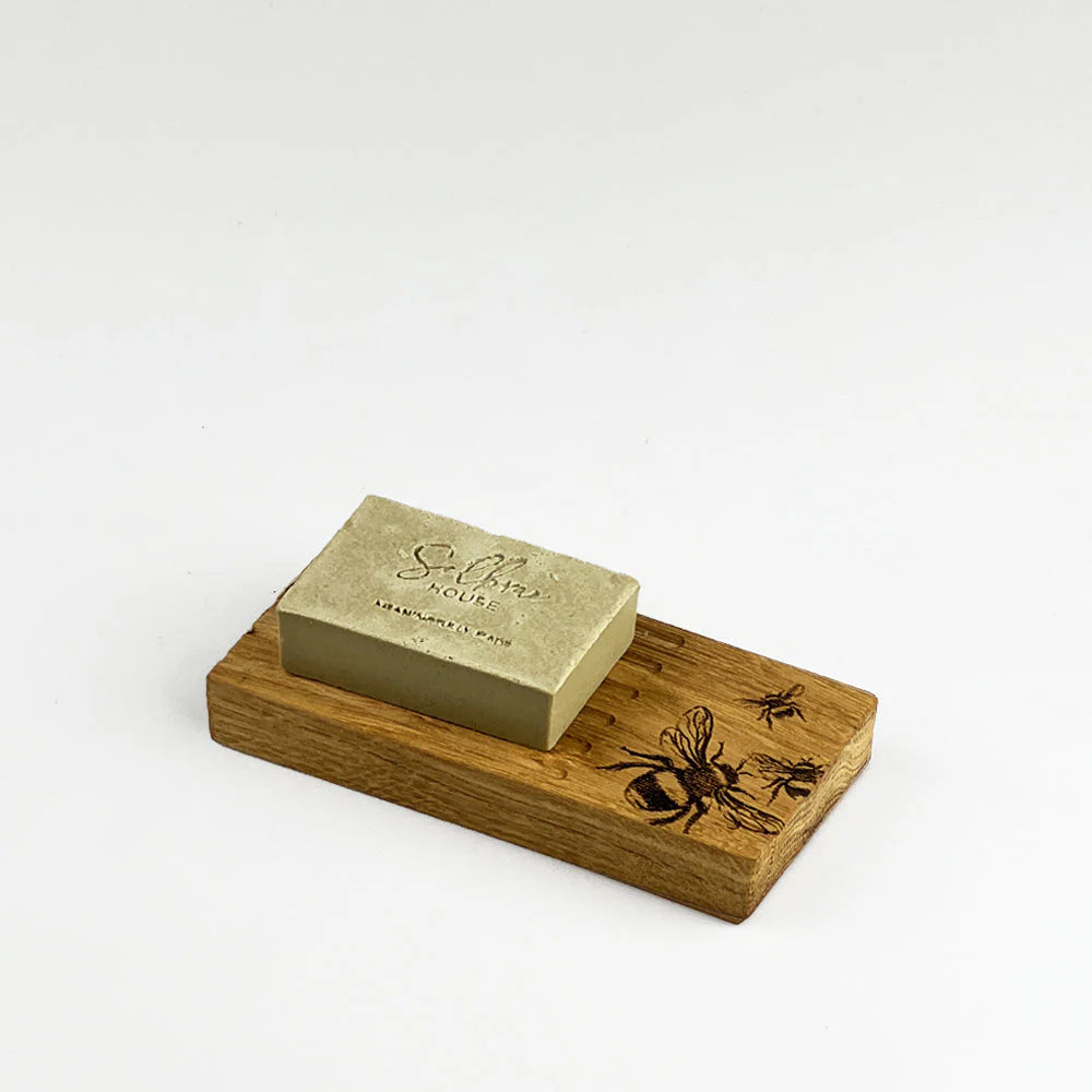 Bee Oak Soap Dish and Soap Set