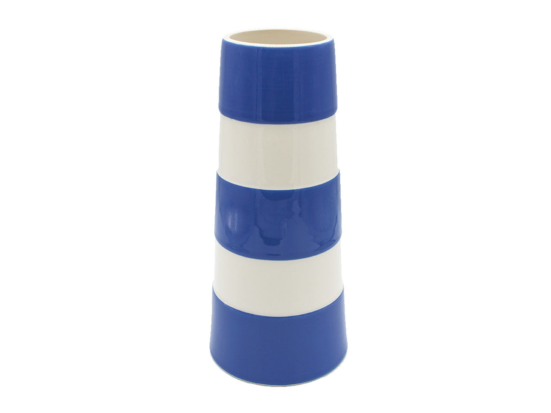 Cornishware Tall Lighthouse Blue Vase