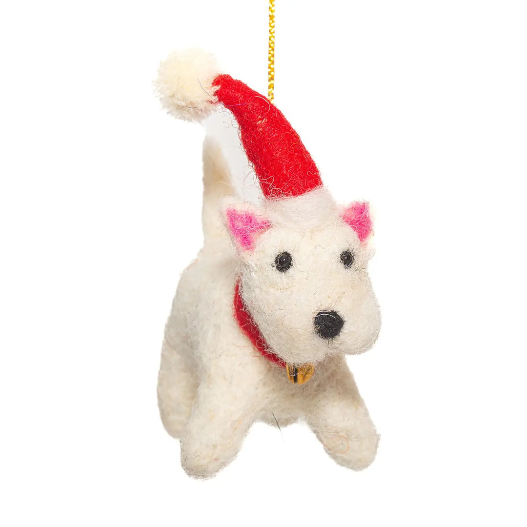 Bonnie Westie Felt Decoration