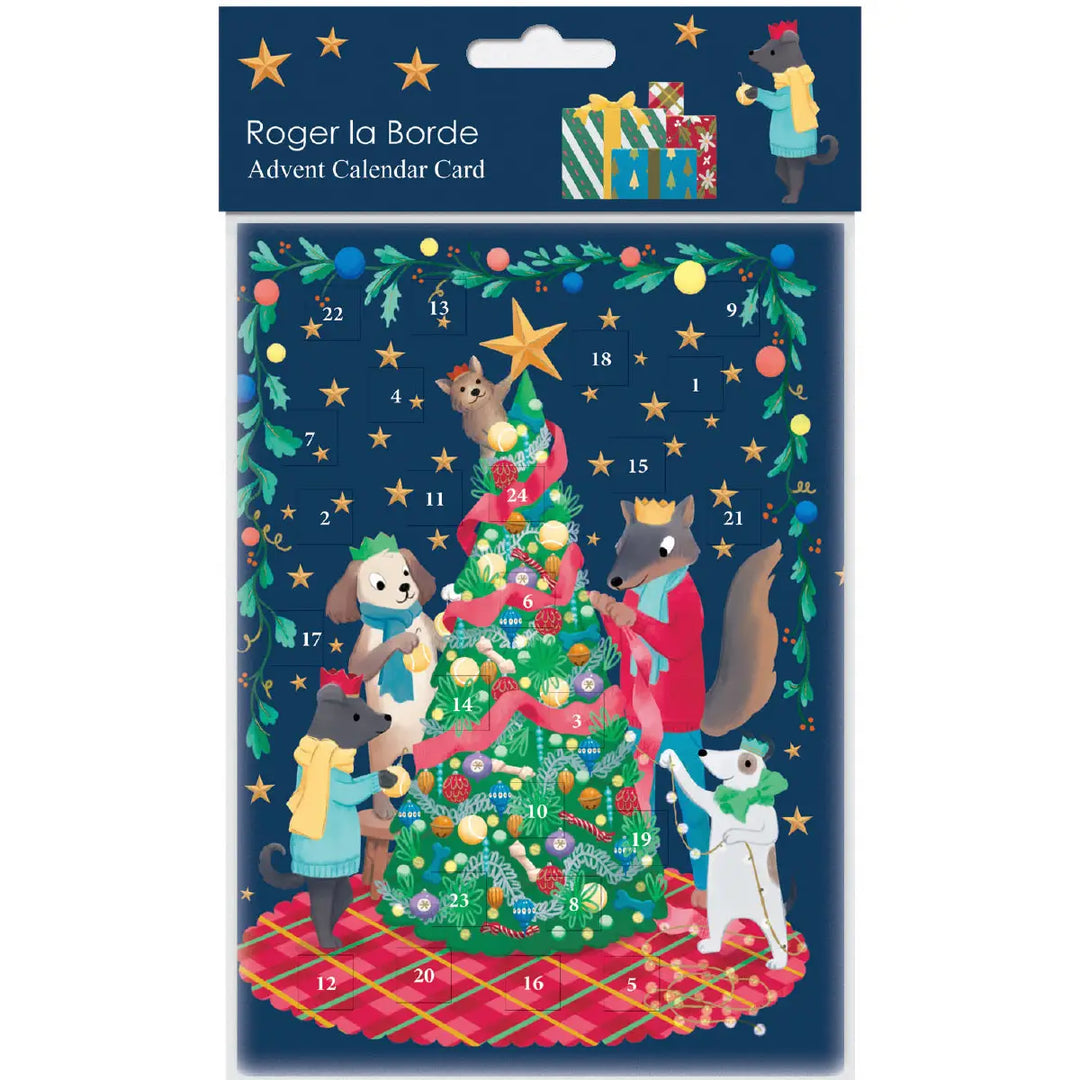 Bow Wow Wow Advent Calendar Card