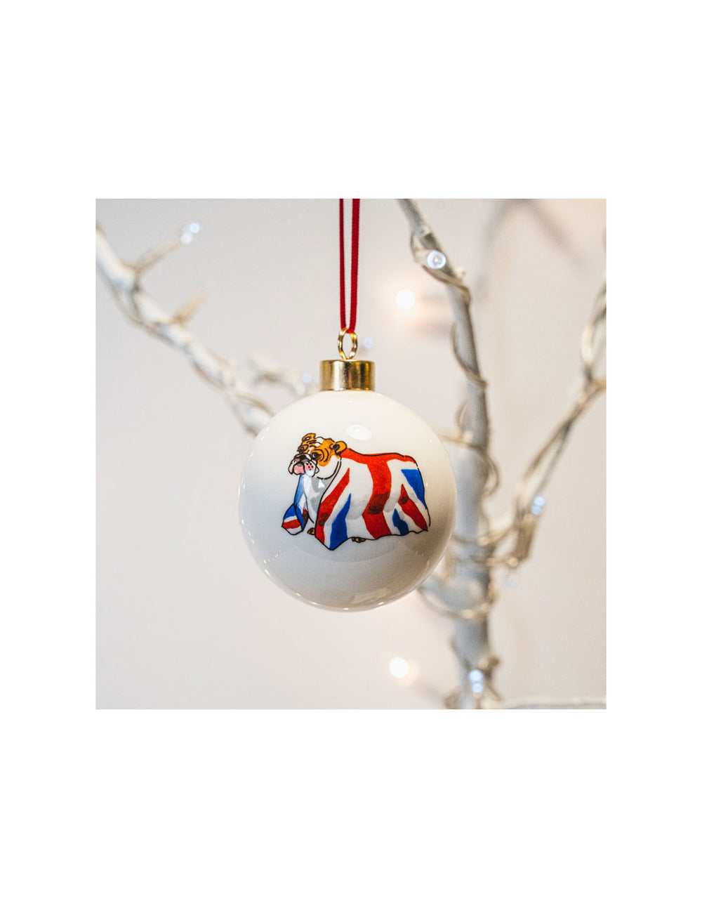 British Bulldog Bauble Boxed