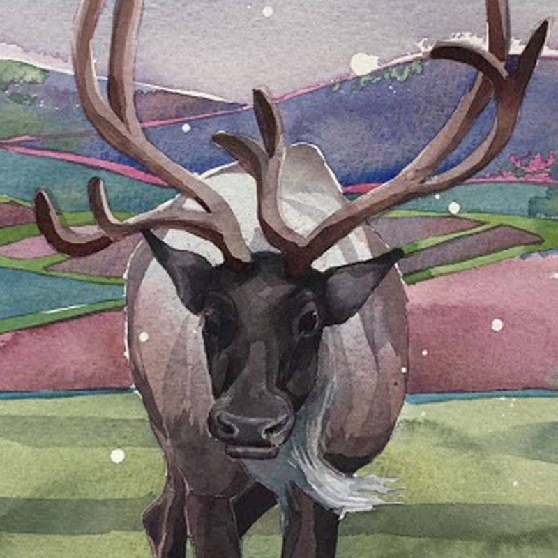Bull Reindeer Greetings Card – The Bee's Knees British Imports