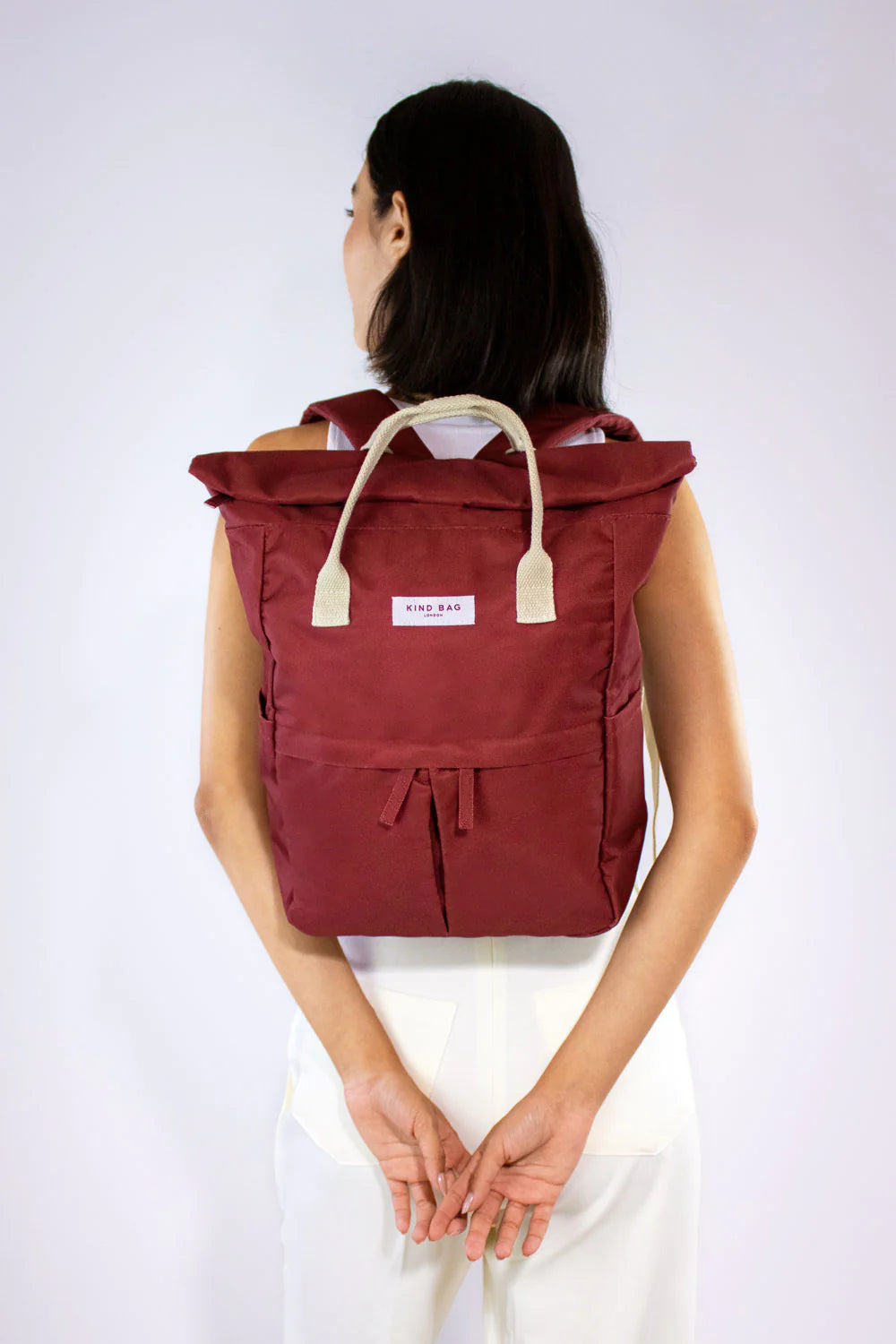 Burgundy Hackney Medium Backpack