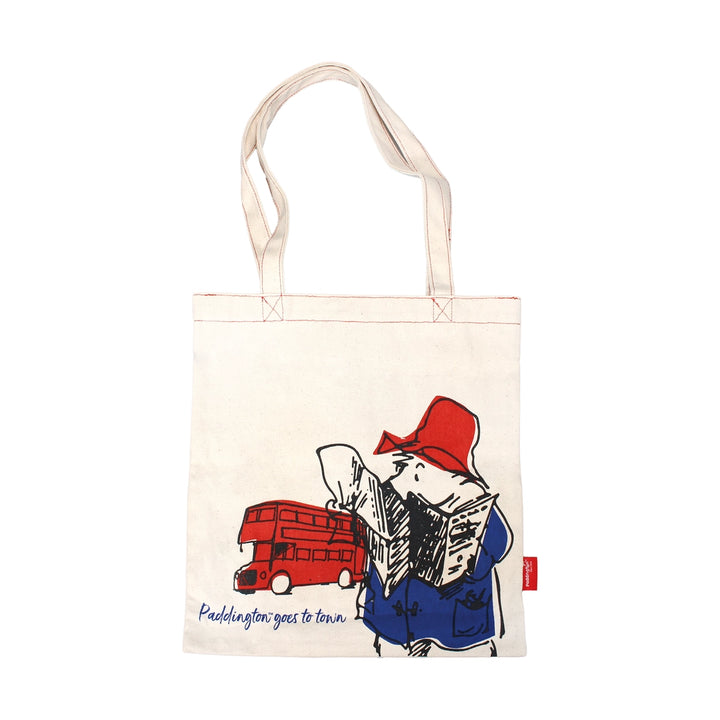 Paddington Bear Recycled Cotton Tote Bag-- London Bus