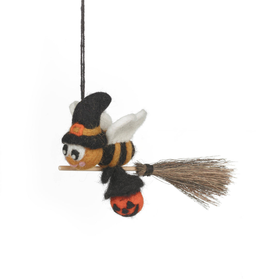 Felt Bee-Witched Handmade Hanging Halloween Decoration