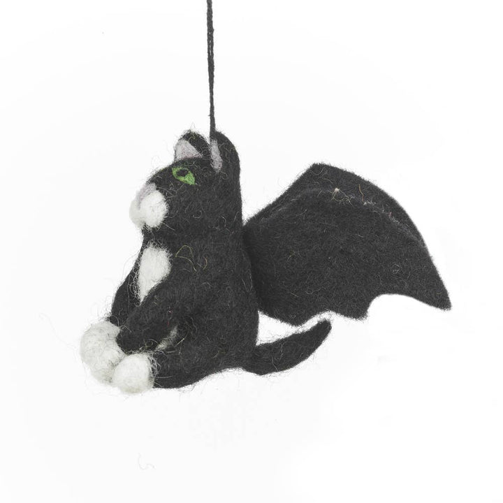 Batty Catty Handmade Hanging Felt Halloween Decoration