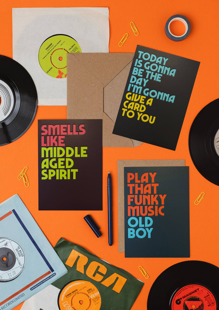 Middle Aged Spirit Card by Twisted Lyrics