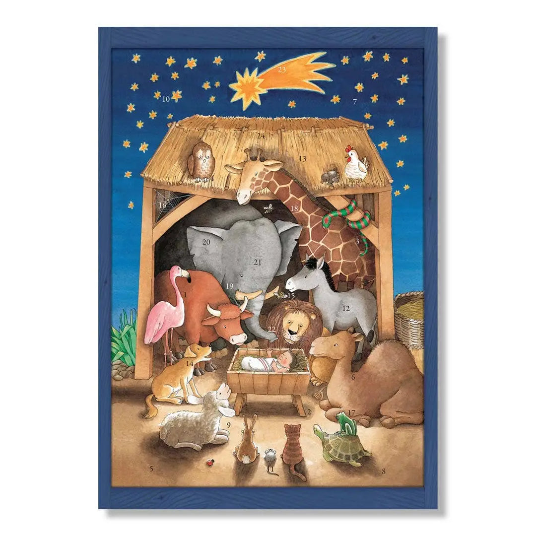 Baby Jesus and the Animals Advent Calendar