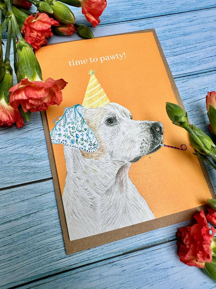 Dog Birthday Party Fun Eco Friendly Card