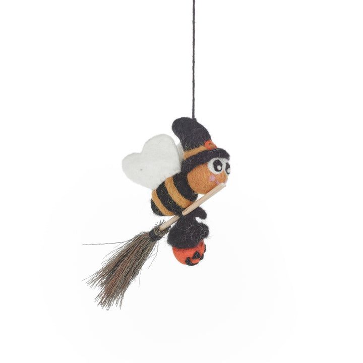Felt Bee-Witched Handmade Hanging Halloween Decoration