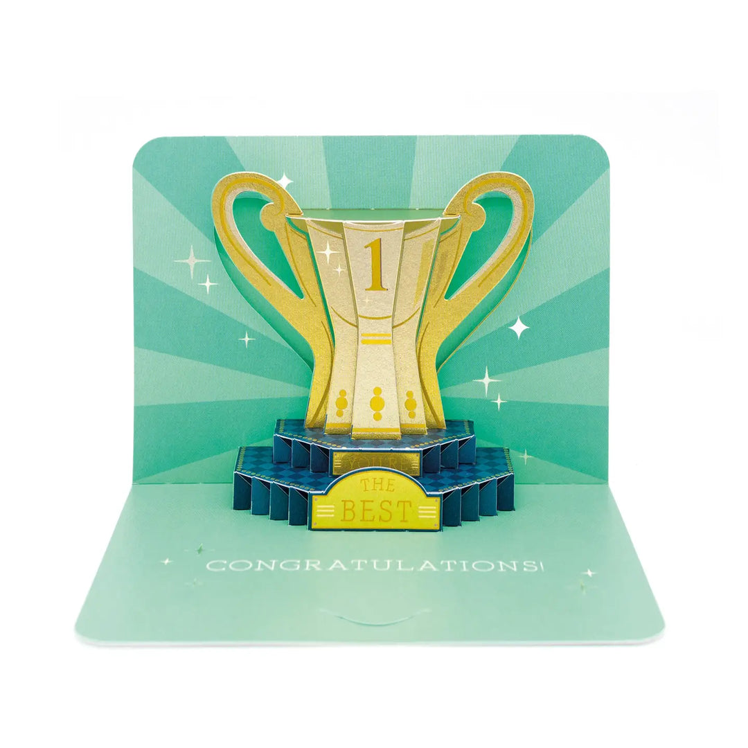 Trophy Pop Up Congratulations Greeting Card
