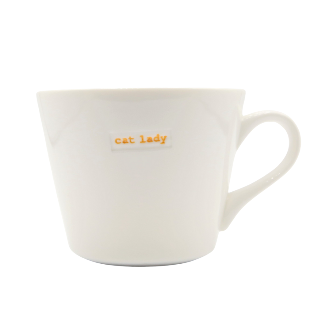 Bucket Mug - cat lady