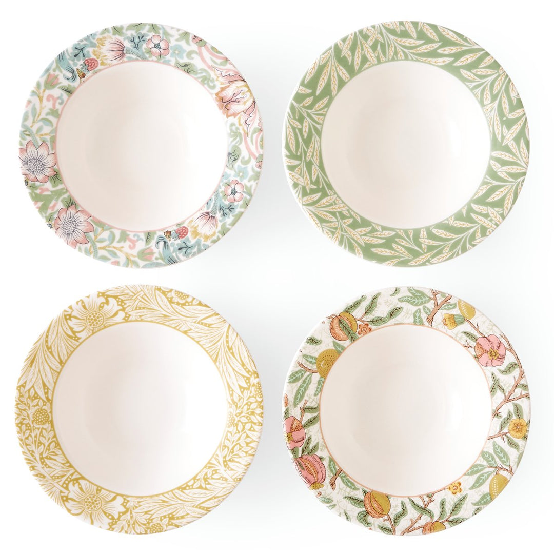 William Morris Co. Set of 4 Assorted Cereal Bowls by Spode