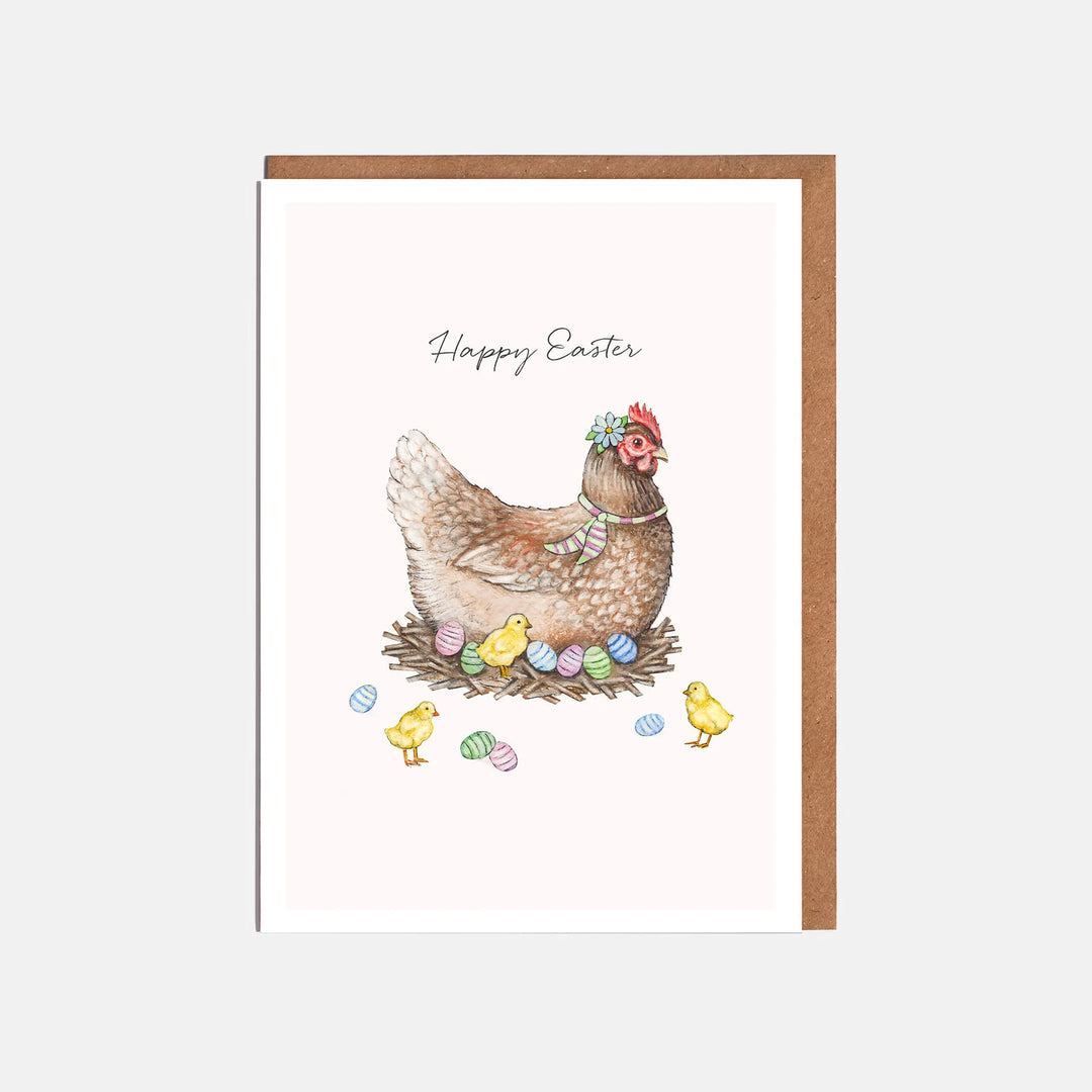 Chicken & Chicks Easter Card