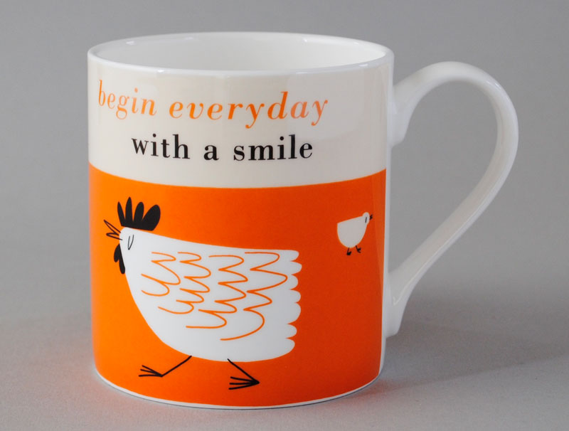 Happiness Chicken Orange Mug