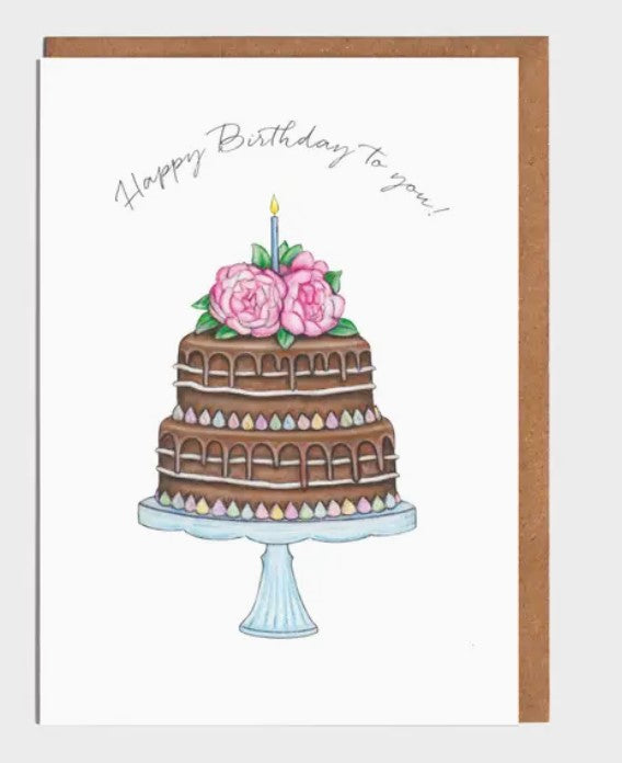 Chocolate Cake Birthday Card