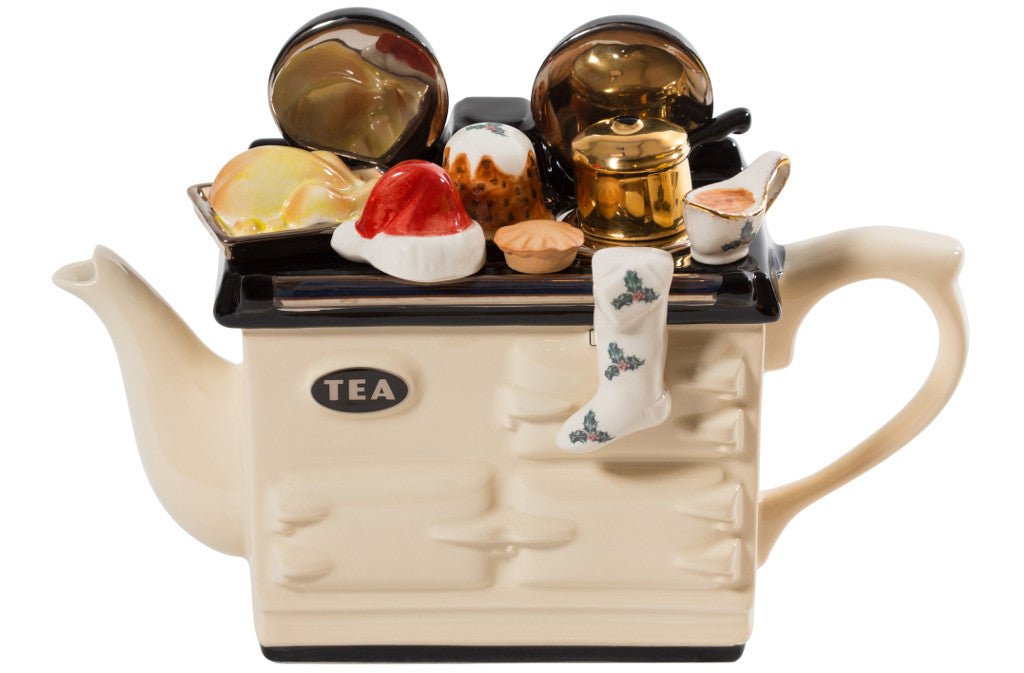 Christmas Large Aga Teapot - Cream