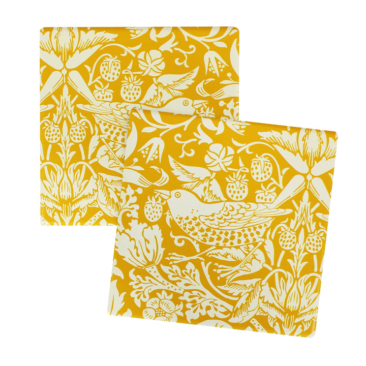 William Morris "Quince Yellow" Ceramic Coaster- Boxed Set