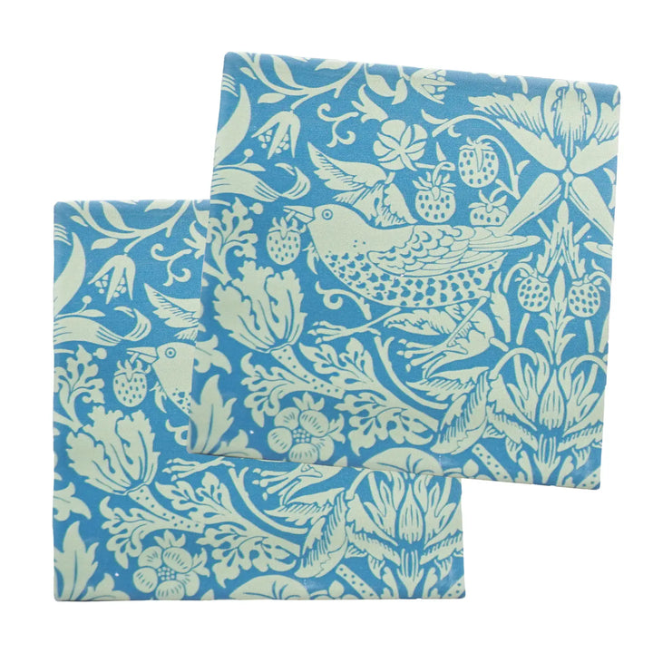 William Morris "Sage Green" Ceramic Coaster-- Boxed Set