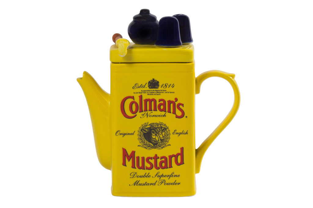 Colman's Mustard Tin Medium Teapot