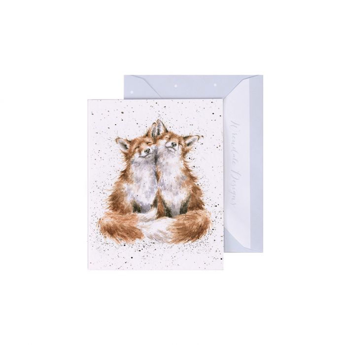 'Contentment' Fox Enclosure Card