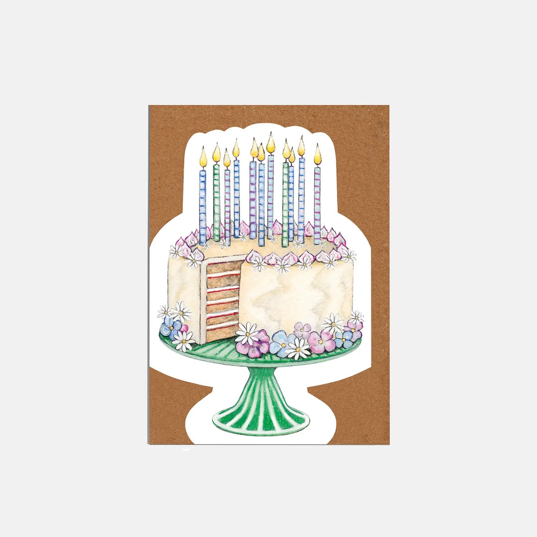 Cream Cake Die-Cut Card