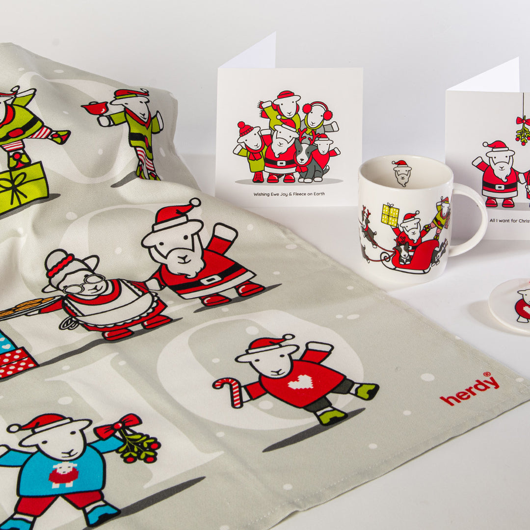 Herdy Limited Edition Christmas 2025 Tea Towel