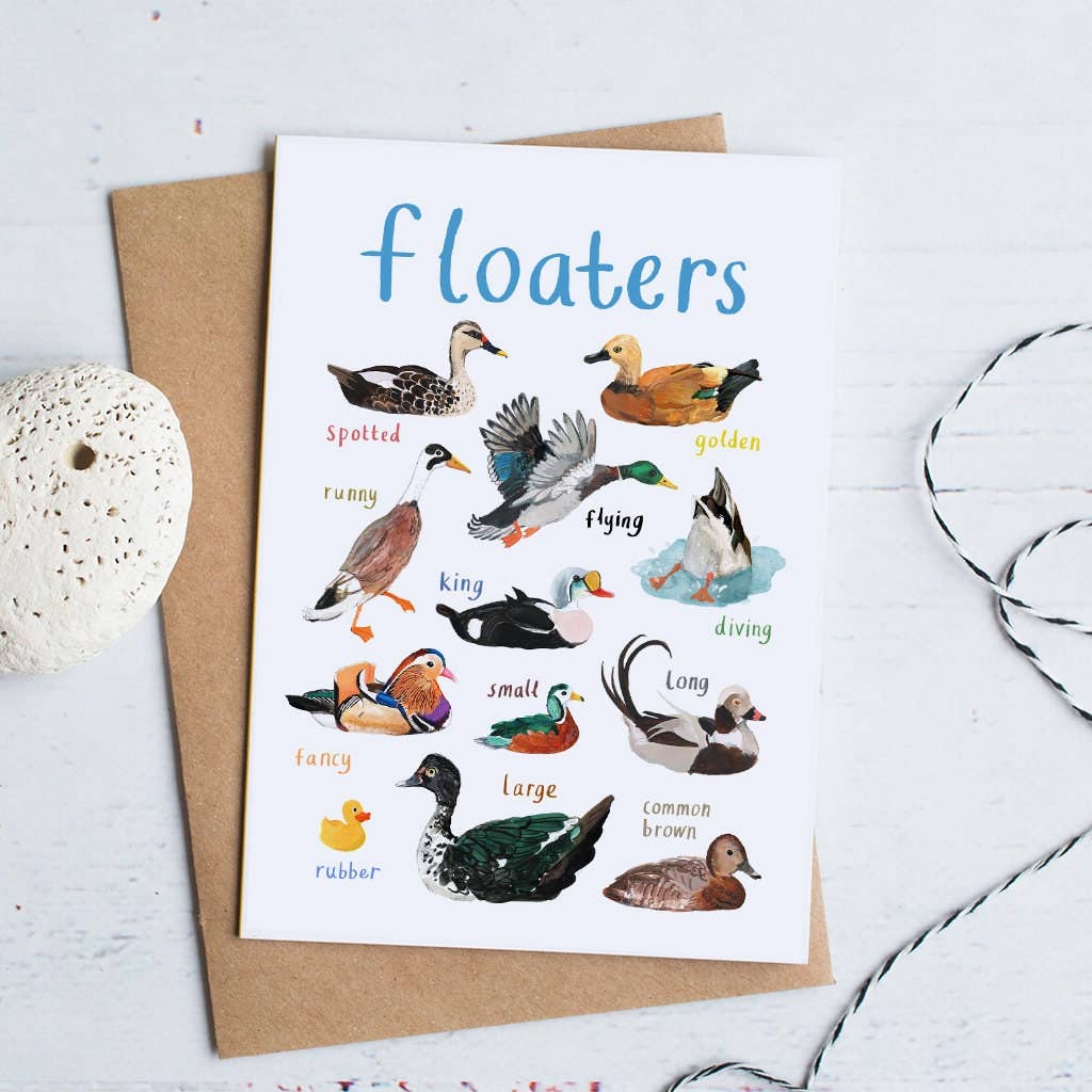 Floaters Blank Bird Card