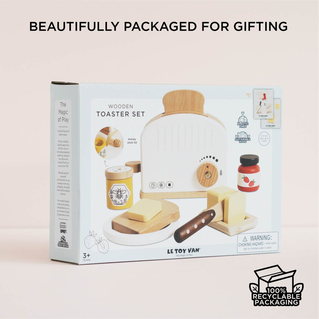 Wooden Toaster Set