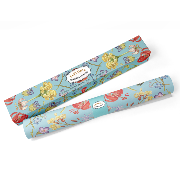 'Euphloric Bluebell Wood' Bluebell-Scented Drawer Liners