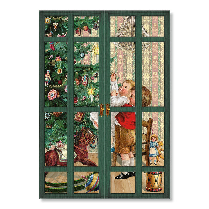 Christmas Windows Advent Calendar Card