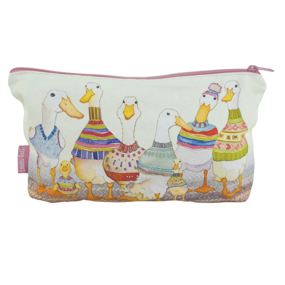 Dapper Ducks Zipped Pouch