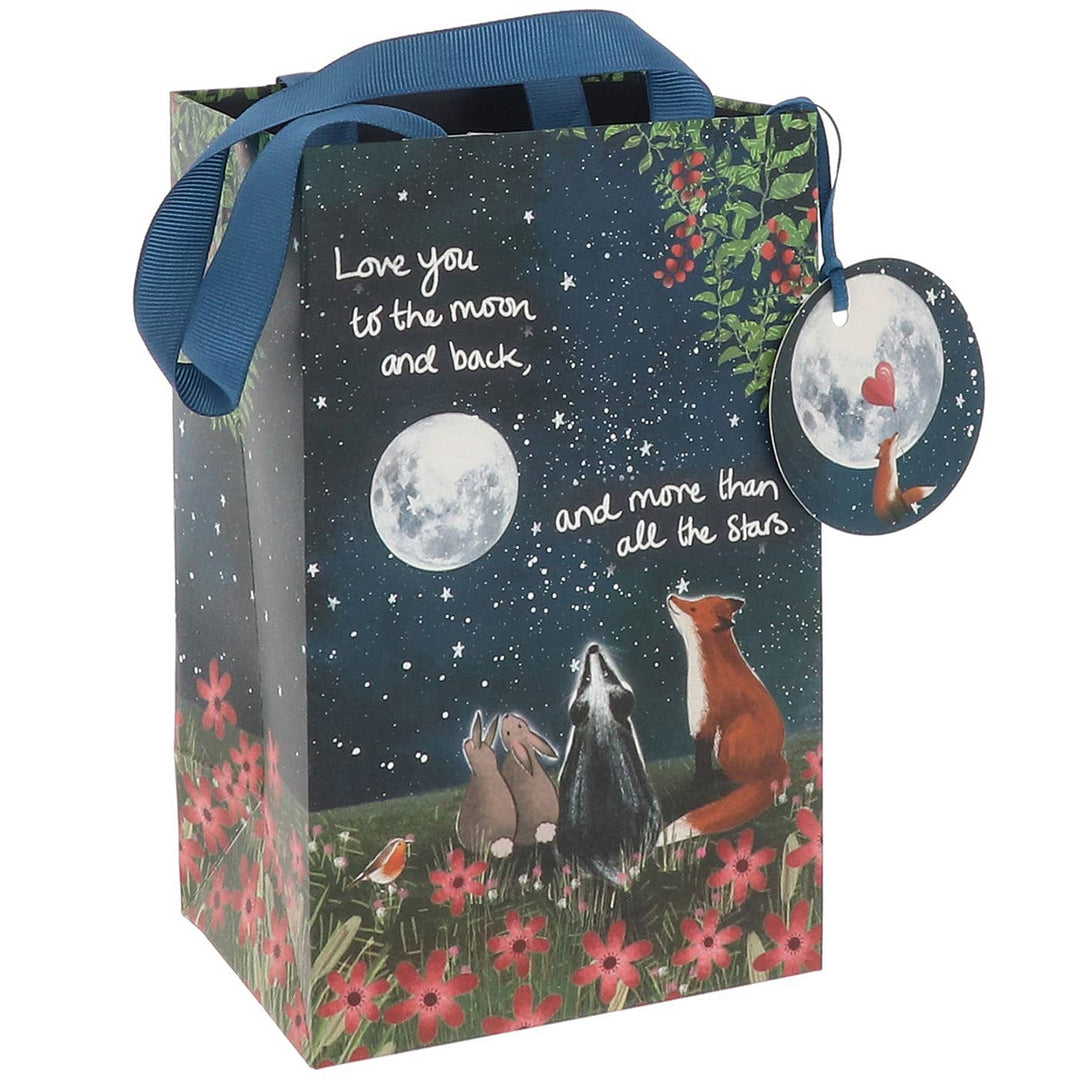Fox Under The Moon Love You Small Gift Bag