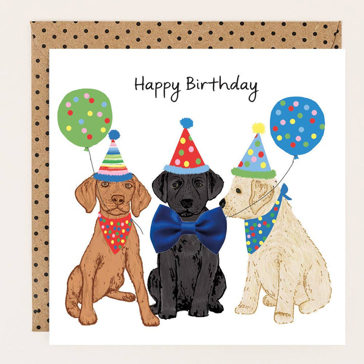 'Happy Birthday' Labrador, Vizsla, & Retriever Birthday Card