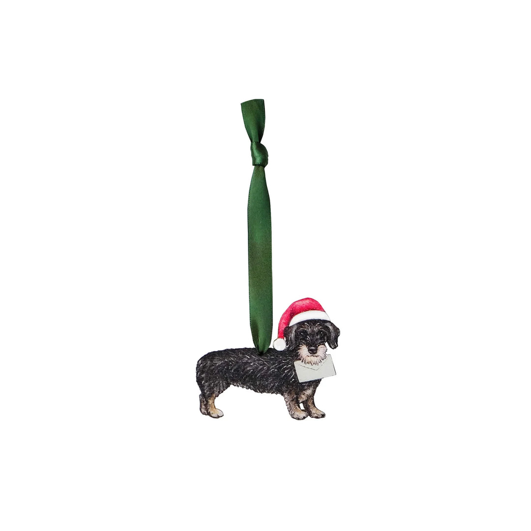 Dachshund Wooden Christmas Decoration