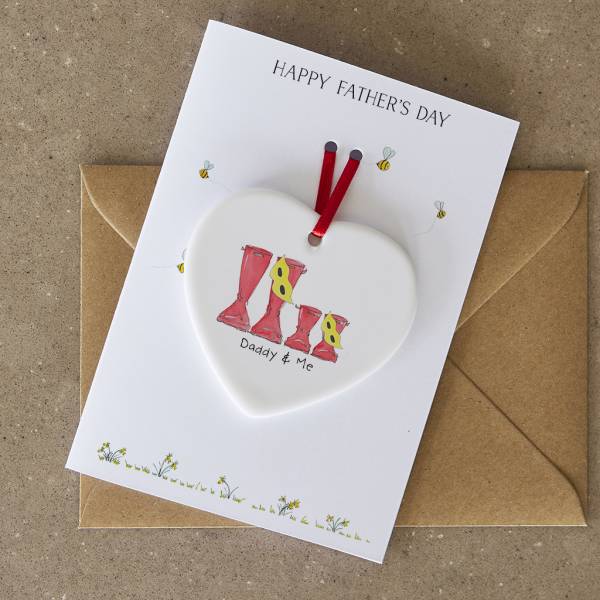 Daddy & Me Superhero Keepsake Father's Day Card
