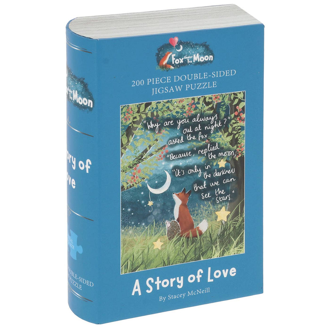 Fox Under The Moon Love 200 Piece Double Sided Jigsaw Puzzles
