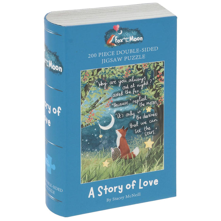 Fox Under The Moon Love 200 Piece Double Sided Jigsaw Puzzles