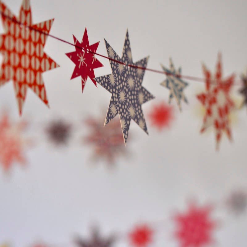Make A Star Paper Garland