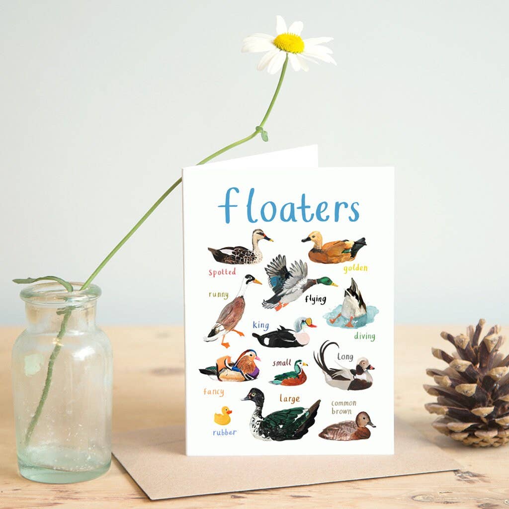 Floaters Blank Bird Card