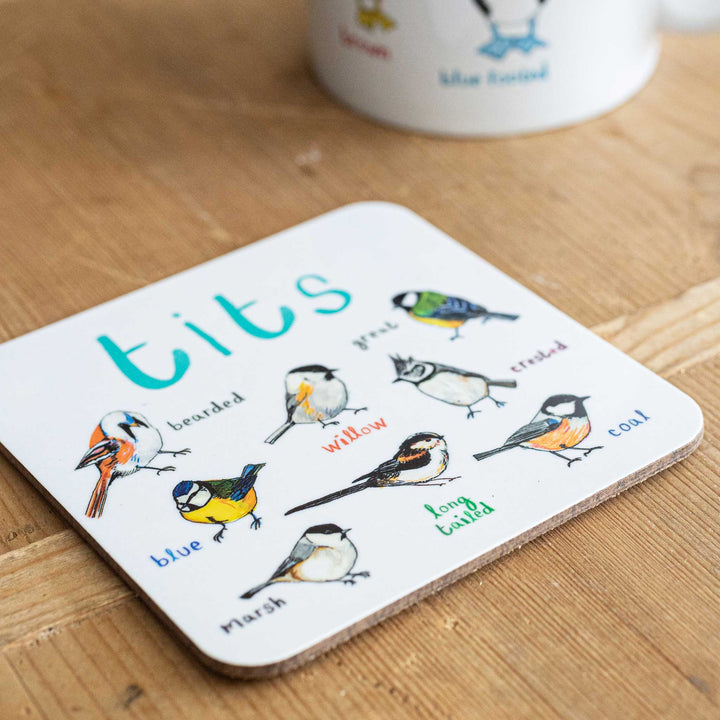 Tits Bird Coaster
