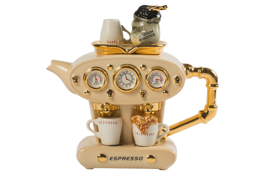 Double Espresso Large Teapot - Cream