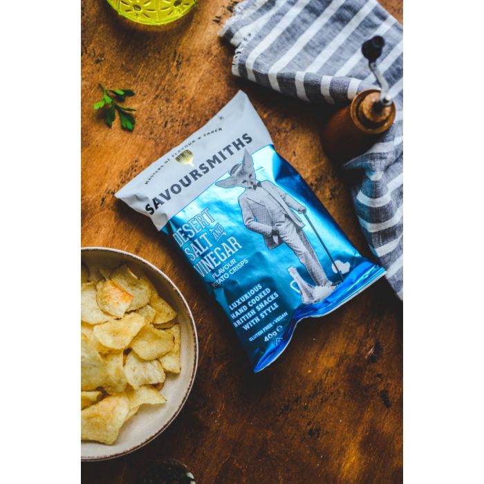 Savoursmith's Desert Salt & Vinegar Potato Crisps (Single Serving Bag)