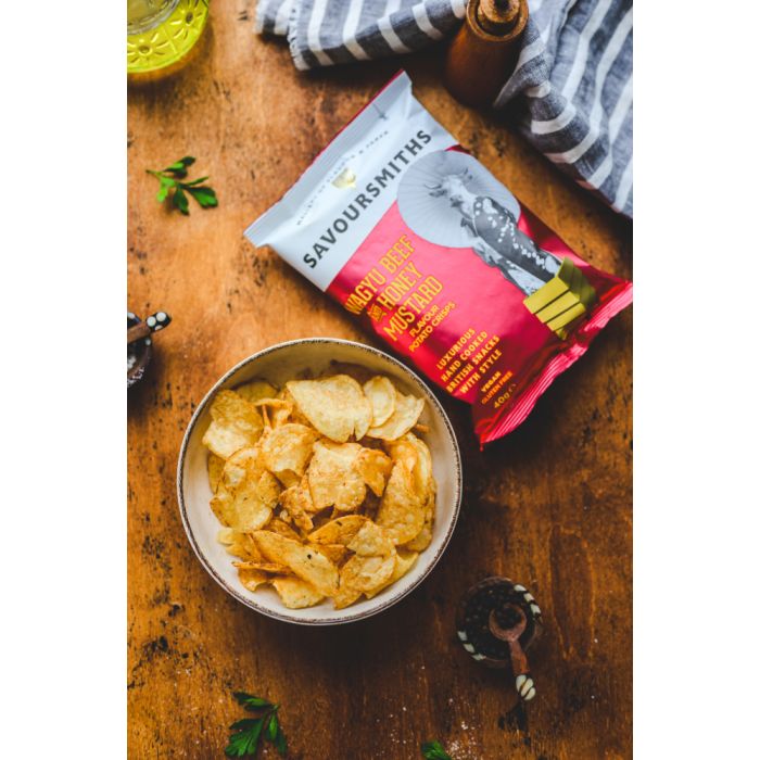 Savoursmith's Vegan Wagyu Beef Honey Mustard Crisps (Single Serving Bag)